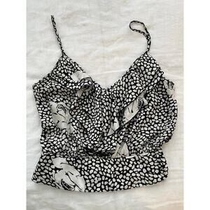 Vintage Urban Renewal Ruffle Crop Tank Blouse